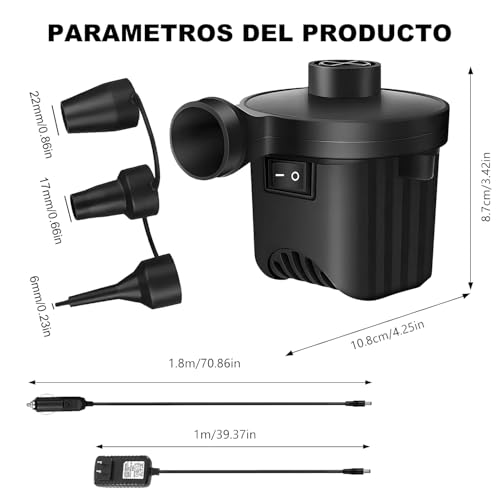 Campismo, Outdoors bomba colchon inflable Marca EZUOGO (2)