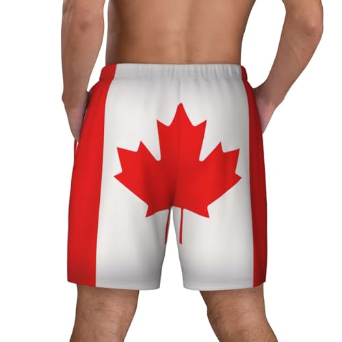 Canadian Flagshort Swim Trunks with Waist Rope and Two Side Pockets Beach Shorts Bathing Suits for Men4