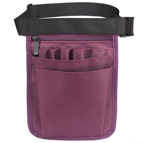 Riñonera de almacenamiento perfecta para asistentes, veterinarios y más (morado), Purple