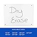 15x20 Dry Erase Board for Wall - with .25 Clear Acrylic and Satin Stand Off Finish - Perfect Whiteboard for Office, Home, Classroom - Durable and Stylish .25 Clear Acrylic Dry Erase Board