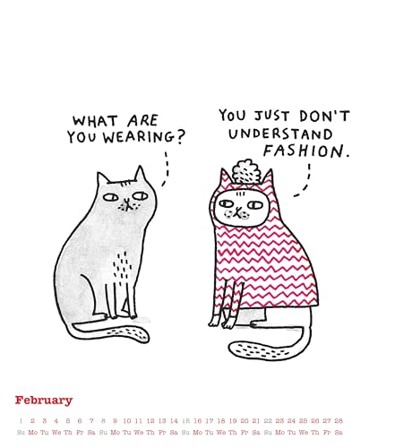 Alpha Edition - A Cat’s Life & A Dog’s Life 2026 – Wendekalender 30×30 cm (30×60 geöffnet) mit Katzen- & Hunde-Cartoons, humorvoller Wandkalender für Tierfreunde mit Illustrationen von Gemma Correll