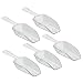 Produktbild Hacoly 5er Kunststoffe durchsichtig Zucker Löffel EIS Bonbons Scoop Hochzeitsbuffet Bar Candy Schaufel Würzen Dosierschaufel Messlöffel kleines Schäufelchen Küchenutensilien Tools