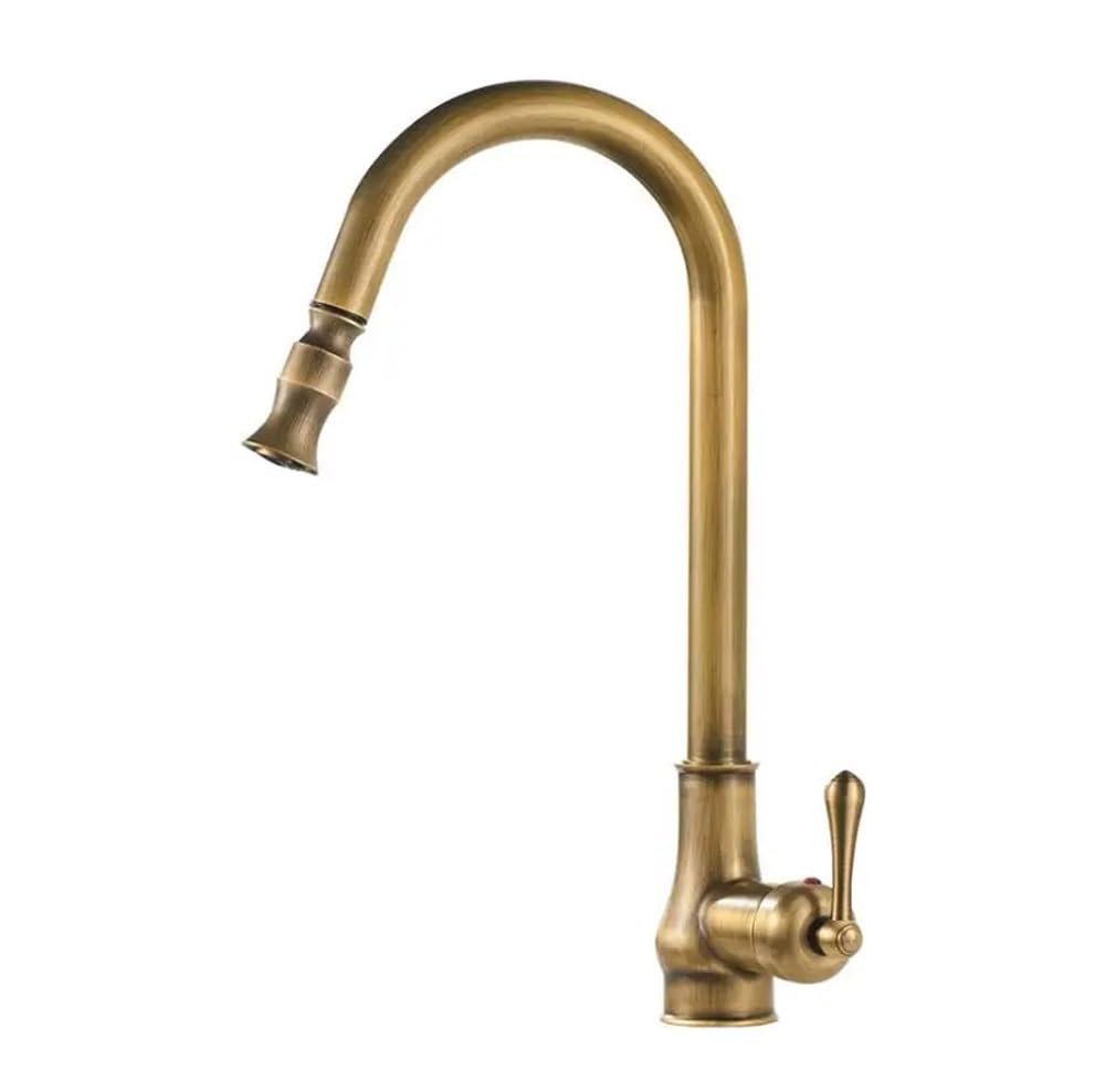 Kitchen Faucet Pull-Out Kitchen Faucet Swivel 360 Degree Sink Kitchen Faucet ZA01(Antique 1)