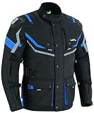 LOVO Chaqueta tricapa de toda estación de moto para hombre en COLOR AZUL (3XL)
