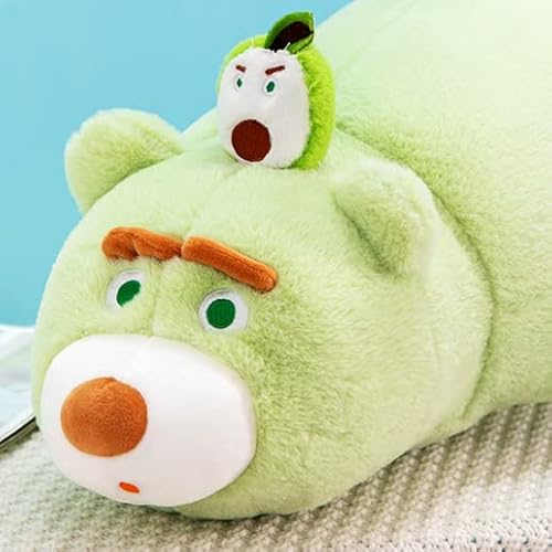 15.7 Inch Big Bear Stuffed Animal, Creative Green Avocado Teddy Bear Plush Pillow, Clever Boy's And Girl's Room Decor, Perfect Stress Relief Bear Squishymalow Gifts For Women #TOP2