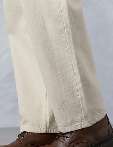 Image of Amazon Brand - Symbol Men's Baggy Fit Cotton Jeans | Mid Rise | Loose & Relaxed | Oversized Jeans Pant