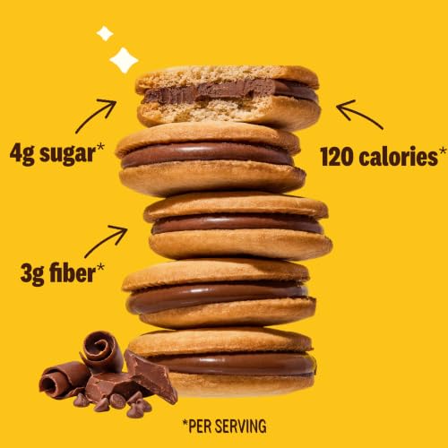 Image of Rip Van Romeos Milk Choco Fudge Cookies - Low Sugar Cookies - Healthy Keto Snack - Individual 2 Packs (18 Count)