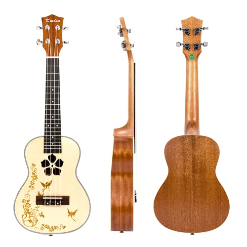 Kmise professionnel 58,4 cm Ukulélé concert UKE Hawaii Guitar Acajou 18 frettes Ukulele - Les Beatles, Paul McCartney, John Lennon, RIngo Starr, George Harrison Kmise professionnel 58,4 cm Ukulélé concert UKE Hawaii Guitar Acajou 18 frettes Ukulele – Image 3