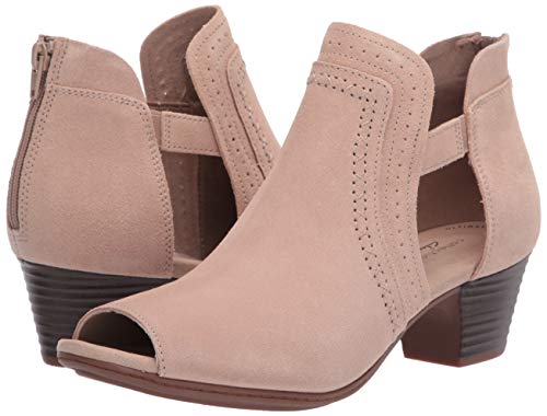 Clarks Women's Valarie Trail Heeled Sandal, Sand Suede, 1 #TOP6