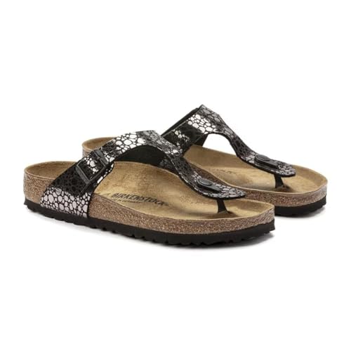 Birkenstock Women's Gizeh in Metallic Stones4