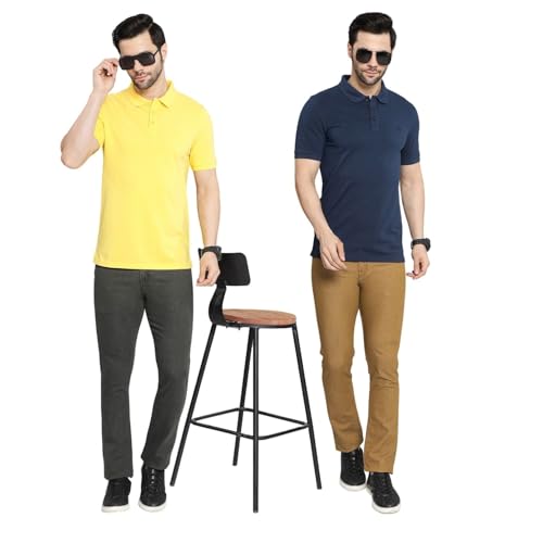 Image of DAIS Men's Stretchable Slim Fit Mid Rise Jeans, Pack of 2, (Combo of 2 Jeans)
