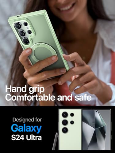 Funda para Galaxy S24 Ultra anticaídas con marco elevado que evita arañazos en la cámara 5
