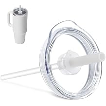 Replacement Tumbler Lid for Hydro Flask 32 40oz Travel Tumblers, Press-In Tumbler Lid with Straw for Hydro Flask 32oz 40oz All Around TumblersWhite