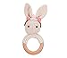 Bunnywelt Babyrassel für Mädchen und Jungen ab 0 Monaten - handgemachte Häkelrassel für Babys | Geschenk zur Geburt, Taufe, Babyparty (Hase Mädchen)