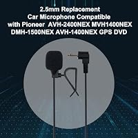 SPTSSWET 2,5 mm Auto Mikrofon Externes Montage Mic Kompatibel mit Pioneer Auto Radio für Fahrzeug Haupteinheit Audio Stereo DVD GPS CD, Plug and Play,3M Kabel – Ansicht 2
