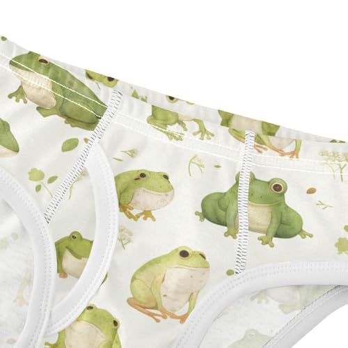 KLL Cute Frog Pattern Baby Boys Soft Boxer Briefs Breathable Children Panties4