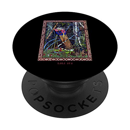 Occult Baba Jaga Russland Horror Gothic Grunge Satan Vintage - PopSockets Ausziehbarer Sockel und Griff für Smartphones und Tablets