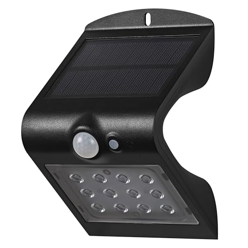 OSRAM ENDURA proiettore solare, sensore, nero, 1,5W 200lm