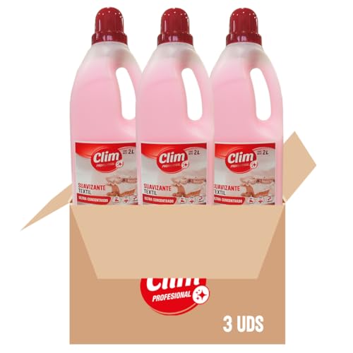 Clim Profesional Suavizante Concentrado DT-SOFT R 2 Litros. Plancha Fácil, Esponjosidad y Perfume Duradero.