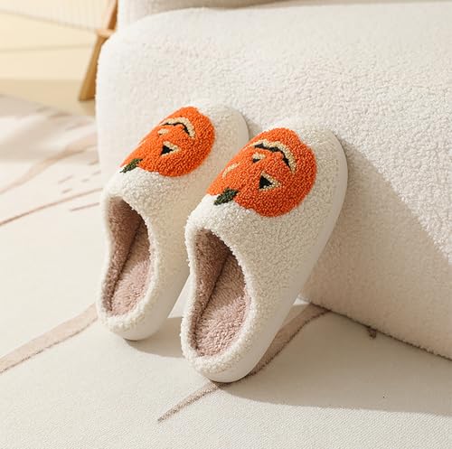 Grimace Halloween Soft Plush Comfy Slippers - Pumpkin Slippers, Slip-on, Cozy Indoor/Outdoor, Fluffy for Women & Men3