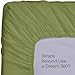 Utopia Bedding Queen Fitted Sheet - Bottom Sheet - Deep Pocket - Soft Microfiber - Shrinkage and Fade Resistant-Easy Care -1 Fitted Sheet Only (Olive)