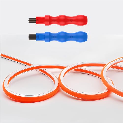Cubierta difusora de silicona JARBIH de 6mm y 16.4 pies para tira de luz LED con dos cortadores