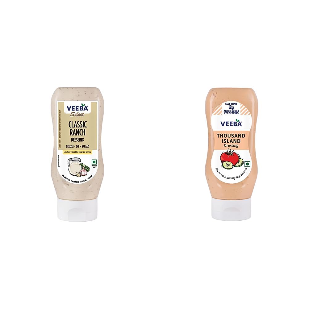 Veeba Ranch Dressing, 300g & Veeba Thousand Island Dressing, 300g Amazon.in Grocery & Gourmet