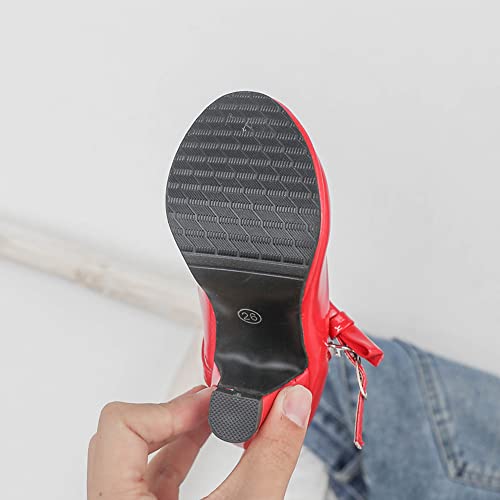 Girls Mary Jane Heels Dress Shoes Comfortable Princess Party Wedding Pumps for Toddler Little Kid4