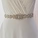 Clear Rhinestone Pearls Sash Boda Vestido De Novia Cinturón Accesorios para Fiestas...