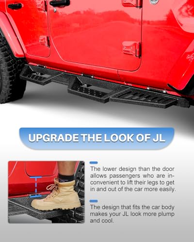 Estribos para Jeep Wrangler JL 4 Puertas 2018-2024 miniatura 3