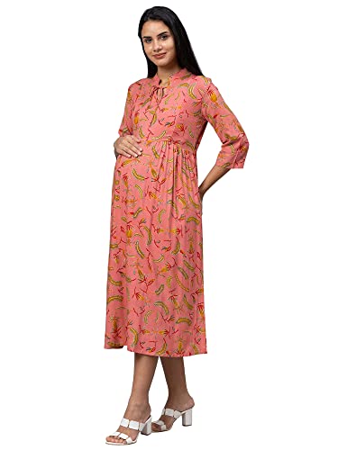Image of AV2 Women's Rayon Relaxed Fit A Line Maternity Wear
