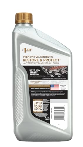 Image of Valvoline Restore & Protect Full Synthetic Automatic Transmission Fluid ATF 1 Quart, Case of 6