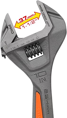 Vanquish Chave ajustável de 25,4 cm de comprimento com capacidade de mandíbula aberta de 3175 cm (31