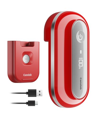 Ouvre-boîte électrique rétro rouge Canslab pour cuisine - 2