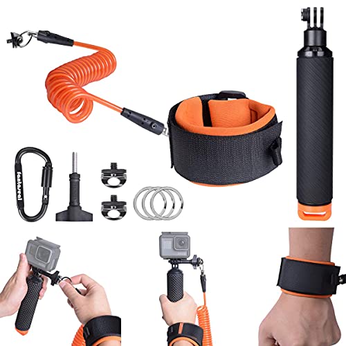 Fantaseal GP-1913-US Action Camera Non-Slip Handler Floating Hand Grip Holder Mount + Steel-Cored Safety Wrist Strap thumb #6