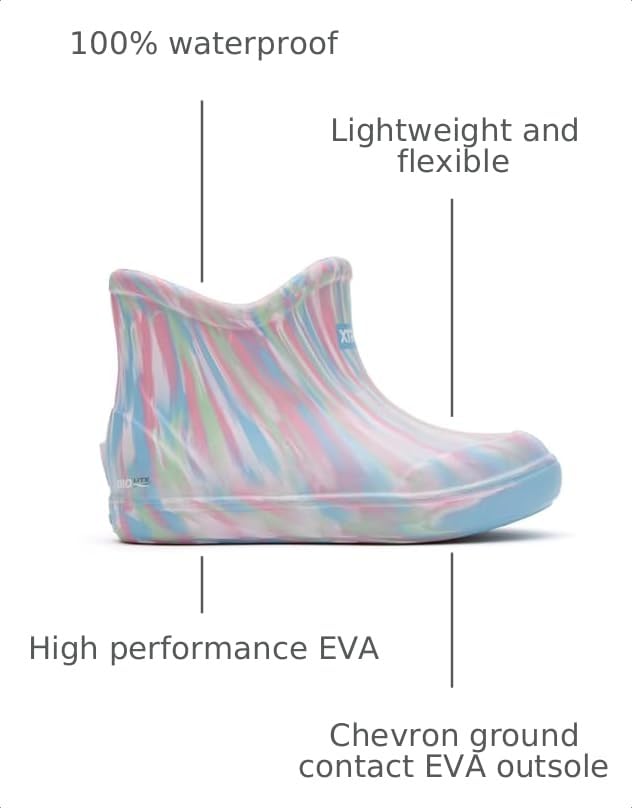 Image of Xtratuf TUFS Big Kids Ankle Deck Boot, Bubble Gum, Size 5(M)
