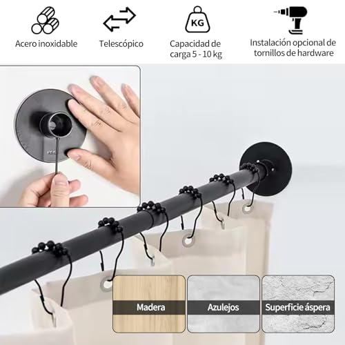 Opiniones de Cortinero para Baño en Escuadra Walmart de esta semana. 6 Cortinero para Baño en Escuadra Walmart marca KIROTLA (3)