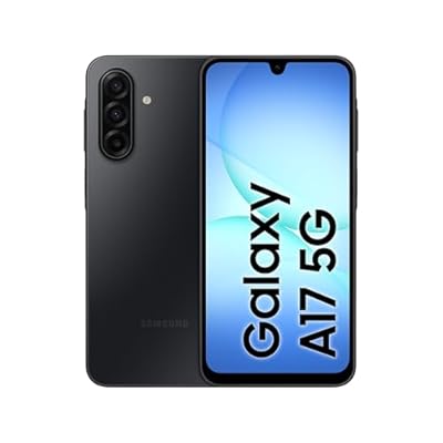 SAMSUNG Galaxy A17 5G 256GB - Teléfono Móvil con IA  Marco Fino 7 5mm  Pantalla Grande  Cámara 50MP  4GB RAM  Batería 5000mAh  Negro  Garantía del Fabricante 3 Años + 1 Año Extra