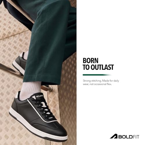 Image of Boldfit Shoes for Man Stylish Sneakers for Man Comfortable Shoes for Men Casual Lace Up Sneakers for Men Lightweight Casual Sneaker Shoe for Boys