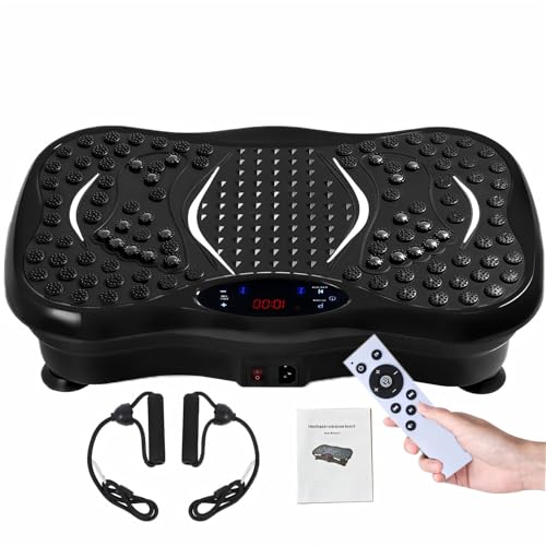 Vibration Plate Exercise Machine, 2025 Upgraded Fitness Vibration Plate Platform for Lymphatic Drainage,120-Speed Adjustable with 450 lbs Capacity, Suitable for men and women to lose weight