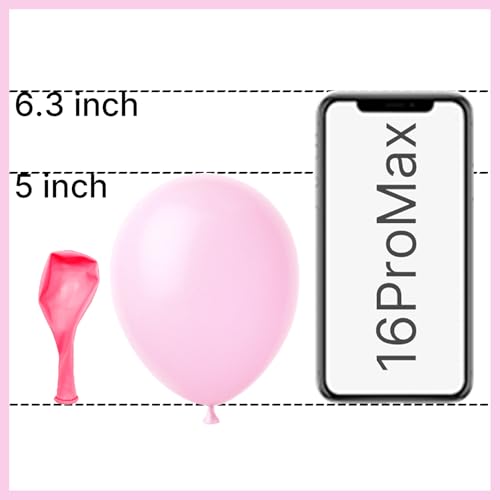 Image of PartyWoo Pearl Pink Balloons 100pcs 5 Inch Light Pastel Baby Pale Pink Latex Balloons for Girl Baby Shower Gender Reveal Bachelorette Wedding Princess Birthday Butterfly Party Decorations Pink-Z29