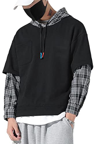 Men's Hoodies Pullover Hooded Sweatshirt Top Blouse Casual Hoody with Pocket - Image 2