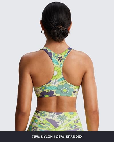 Image of Aoxjox Define Sculpt Racerback Sports Bra | women's workout fitness yoga crop tank, breathable fabric, 4-way stretch, moisture-wicking, gym essential