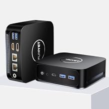 FUNYET Mini PC Desktop Computer with Intel 12th Gen Alder Lake N95up to 3.4GHz, 16GB DDR4 RAM 1TB SSD, Supports 4K Displays, Windows 11 ProBlack