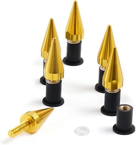 Miniatura 3 de Kit de tornillos para parabrisas de carenado dorado para Kawasaki ZZR250 ZZR-400 Z400 Z650 Z800 Z900 Tornillos para parabrisas sujetadores clips de