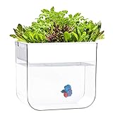 Acuarios de acuaponía 10 Joyfay - Depósito de Limpieza para Peces, Higiénico y Limpiador de Peces, alimenta Las Plantas y Las Plantas Limpia el depósito, Incluye Tanque, Rocas hidropónicas y una Bomba