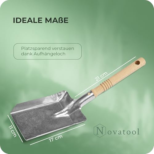 Kohleschaufel Kohlelöffel Ascheschaufel Schaufel Kamin Ofenschaufel (1, Kohleschaufel verzinkt)