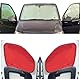 Fensterrollo-Set Kombatibel Mit Nissan NV300 (2014-2021)(Komplettset SWB + Scheunentore) Rückseite einfärben Rot, Reversibel und Thermisch