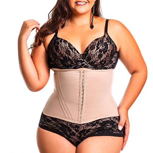 Cinta Modeladora Feminina 12 Barbatanas Abdominal Redutora Corselet Corpete Original High Compressio