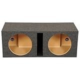 QPower QBASS 15 Inch Heavy Duty MDF Car Audio Stereo Speakers Subwoofer Sub Box Enclosure with Dual Vented Chamber and Charcoal Carpet